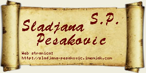 Slađana Pešaković vizit kartica